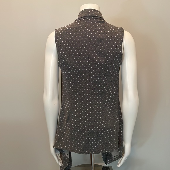 Alberto Makali Gray Square Dot Vest Size L - Picture 5 of 9